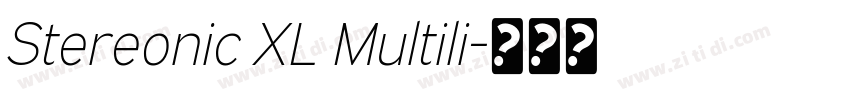 Stereonic XL Multili字体转换